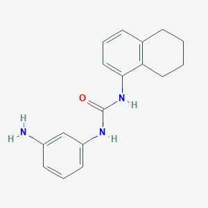 molecular formula C17H19N3O B1517258 3-(3-Aminophenyl)-1-(5,6,7,8-tetrahydronaphthalen-1-yl)urea CAS No. 1040346-63-1