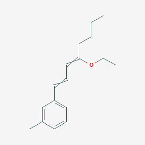 molecular formula C17H24O B15172604 1-(4-Ethoxyocta-1,3-dien-1-yl)-3-methylbenzene CAS No. 920974-96-5