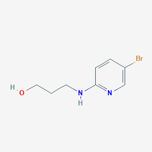 molecular formula C8H11BrN2O B1517261 3-[(5-Bromo-2-pyridinyl)amino]-1-propanol CAS No. 1036563-47-9