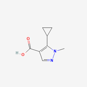 molecular formula C8H10N2O2 B1517262 5-cyclopropyl-1-methyl-1H-pyrazole-4-carboxylic acid CAS No. 1092394-30-3