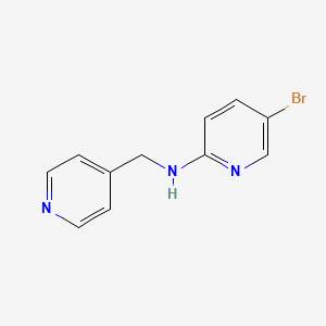 molecular formula C11H10BrN3 B1517263 5-bromo-N-(pyridin-4-ylmethyl)pyridin-2-amine CAS No. 1040008-79-4