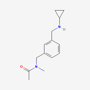 molecular formula C14H20N2O B15172631 N-({3-[(Cyclopropylamino)methyl]phenyl}methyl)-N-methylacetamide CAS No. 921630-25-3
