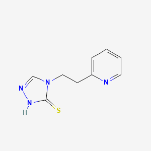 molecular formula C9H10N4S B1517264 4-[2-(吡啶-2-基)乙基]-4H-1,2,4-三唑-3-硫醇 CAS No. 1038295-21-4