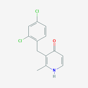 molecular formula C13H11Cl2NO B15172663 3-[(2,4-Dichlorophenyl)methyl]-2-methylpyridin-4(1H)-one CAS No. 919366-50-0