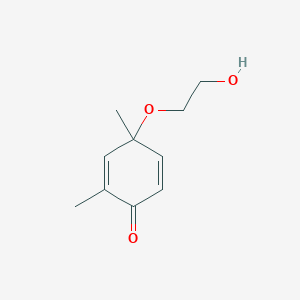 molecular formula C10H14O3 B15172667 4-(2-Hydroxyethoxy)-2,4-dimethylcyclohexa-2,5-dien-1-one CAS No. 941282-92-4