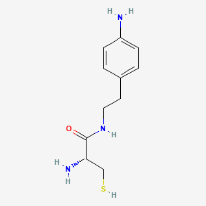 molecular formula C11H17N3OS B15172677 N-[2-(4-Aminophenyl)ethyl]-L-cysteinamide CAS No. 918960-31-3
