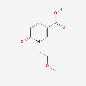 molecular formula C9H11NO4 B1517268 1-(2-Methoxyethyl)-6-oxo-1,6-dihydropyridine-3-carboxylic acid CAS No. 1234914-99-8