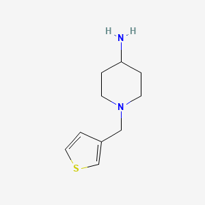 molecular formula C10H16N2S B1517270 1-(Thiophen-3-ylmethyl)piperidin-4-amine CAS No. 933737-29-2