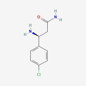 molecular formula C9H11ClN2O B1517273 (3S)-3-amino-3-(4-chlorophenyl)propanamide CAS No. 1308301-15-6