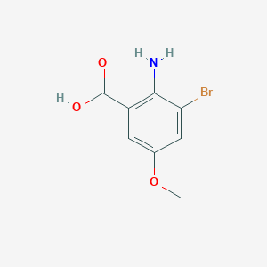 molecular formula C8H8BrNO3 B1517275 2-氨基-3-溴-5-甲氧基苯甲酸 CAS No. 887577-86-8