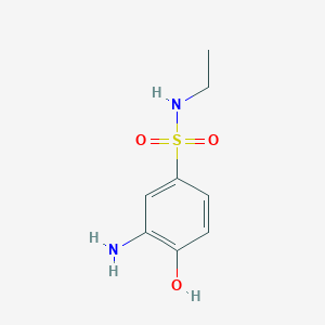 molecular formula C8H12N2O3S B1517277 3-氨基-N-乙基-4-羟基苯磺酰胺 CAS No. 41606-61-5
