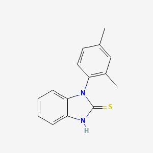 molecular formula C15H14N2S B1517280 1-(2,4-dimethylphenyl)-1H-1,3-benzodiazole-2-thiol CAS No. 1038302-66-7