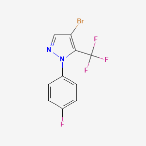 4-bromo-1-(4-fluorophenyl)-5-(trifluoromethyl)-1H-pyrazole