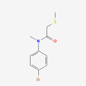 molecular formula C10H12BrNOS B15172827 N-(4-Bromophenyl)-N-methyl-2-(methylsulfanyl)acetamide CAS No. 919348-90-6