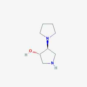 molecular formula C8H16N2O B1517283 trans-1,3'-Bipyrrolidin-4'-ol CAS No. 960289-59-2