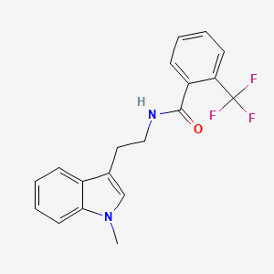 molecular formula C19H17F3N2O B15172845 N-[2-(1-Methyl-1H-indol-3-yl)ethyl]-2-(trifluoromethyl)benzamide CAS No. 920537-42-4