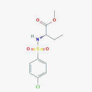molecular formula C11H14ClNO4S B15172851 Methyl (2S)-2-[(4-chlorobenzene-1-sulfonyl)amino]butanoate CAS No. 918330-63-9
