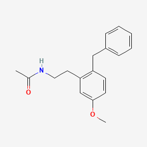 molecular formula C18H21NO2 B15172856 N-[2-(2-benzyl-5-methoxyphenyl)ethyl]acetamide CAS No. 920317-76-6