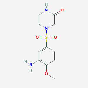 4-(3-Amino-4-methoxybenzenesulfonyl)piperazin-2-one