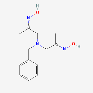 molecular formula C13H19N3O2 B15172868 N,N'-[(Benzylazanediyl)di(prop-1-yl-2-ylidene)]dihydroxylamine CAS No. 918893-54-6