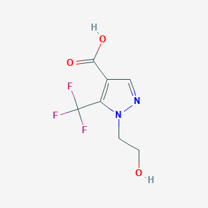 1-(2-hydroxyethyl)-5-(trifluoromethyl)-1H-pyrazole-4-carboxylic acid