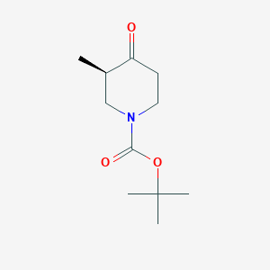 molecular formula C11H19NO3 B1517291 Tert-butyl (3R)-3-methyl-4-oxopiperidine-1-carboxylate CAS No. 2091951-57-2