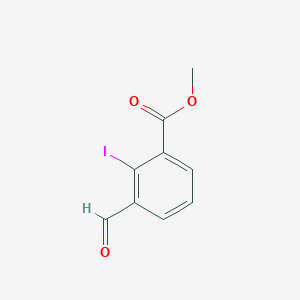molecular formula C9H7IO3 B15172910 Methyl 3-formyl-2-iodobenzoate CAS No. 921620-76-0