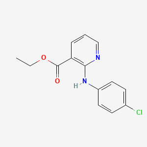 molecular formula C14H13ClN2O2 B15172929 Ethyl 2-(4-chloroanilino)pyridine-3-carboxylate CAS No. 918907-41-2