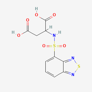 molecular formula C10H9N3O6S2 B15172960 N-(2,1,3-benzothiadiazol-4-ylsulfonyl)aspartic acid 