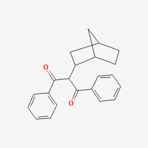 molecular formula C22H22O2 B15172965 1,3-Diphenyl-2-(norbornane-2-yl)-1,3-propanedione 