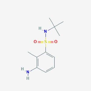 3-amino-N-tert-butyl-2-methylbenzene-1-sulfonamide