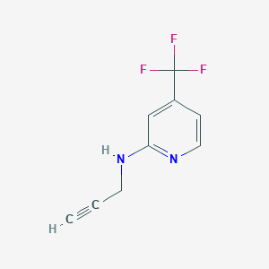 molecular formula C9H7F3N2 B15173031 Prop-2-ynyl-(4-trifluoromethyl-pyridin-2-yl)-amine CAS No. 944580-77-2