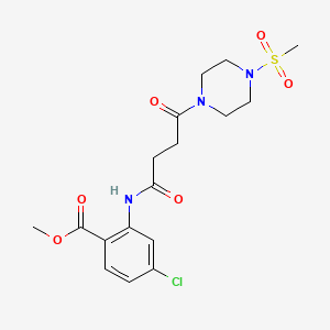 molecular formula C17H22ClN3O6S B15173049 C17H22ClN3O6S 