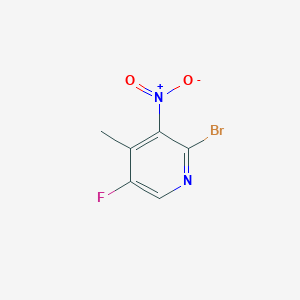 molecular formula C6H4BrFN2O2 B1517307 2-Bromo-5-fluoro-4-methyl-3-nitropyridine CAS No. 917918-84-4