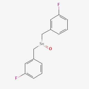 molecular formula C14H12F2OSn B15173075 Bis[(3-fluorophenyl)methyl]stannanone CAS No. 917804-01-4