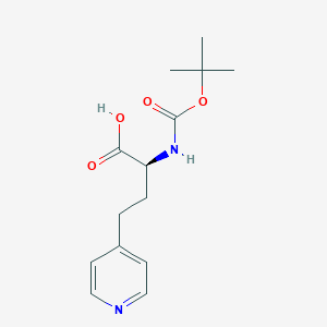 (S)-2-((tert-Butoxycarbonyl)amino)-4-(pyridin-4-yl)butanoic acid