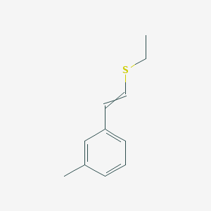 molecular formula C11H14S B15173101 1-[2-(Ethylsulfanyl)ethenyl]-3-methylbenzene CAS No. 918340-92-8