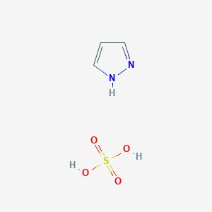 molecular formula C3H6N2O4S B15173106 Sulfuric acid--1H-pyrazole (1/1) CAS No. 917872-08-3