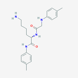 molecular formula C22H30N4O2 B15173169 N-(4-Methylphenyl)glycyl-N-(4-methylphenyl)-L-lysinamide CAS No. 918436-17-6