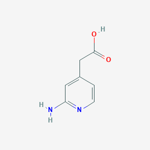 molecular formula C7H8N2O2 B1517317 2-Amino-4-pyridineacetic acid CAS No. 887580-47-4