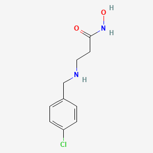 molecular formula C10H13ClN2O2 B15173175 N~3~-[(4-Chlorophenyl)methyl]-N-hydroxy-beta-alaninamide CAS No. 919997-05-0