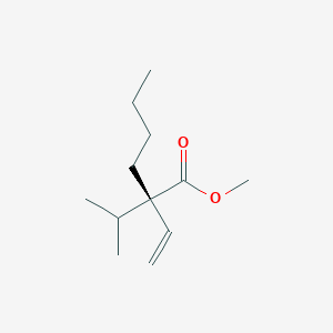 molecular formula C12H22O2 B15173224 Methyl (2S)-2-ethenyl-2-(propan-2-yl)hexanoate CAS No. 919087-57-3