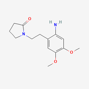 1-[2-(2-Amino-4,5-dimethoxyphenyl)ethyl]pyrrolidin-2-one