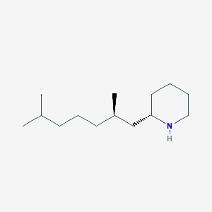 molecular formula C14H29N B15173324 (2S)-2-[(2R)-2,6-Dimethylheptyl]piperidine CAS No. 920512-79-4