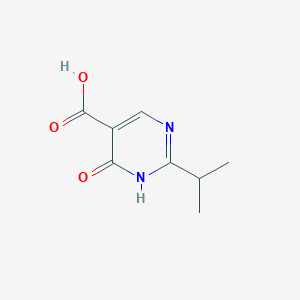 molecular formula C8H10N2O3 B1517334 6-Oxo-2-(propan-2-yl)-1,6-dihydropyrimidine-5-carboxylic acid CAS No. 1120258-83-4