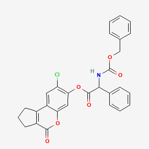 molecular formula C28H22ClNO6 B15173352 C28H22ClNO6 