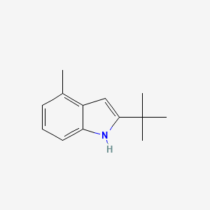 molecular formula C13H17N B1517336 2-tert-butyl-4-Methyl-1H-indole CAS No. 57880-12-3