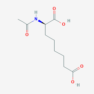 molecular formula C10H17NO5 B15173360 (2R)-2-Acetamidooctanedioic acid CAS No. 918663-85-1