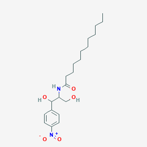 molecular formula C21H34N2O5 B15173367 N-[1,3-Dihydroxy-1-(4-nitrophenyl)propan-2-YL]dodecanamide CAS No. 919770-83-5
