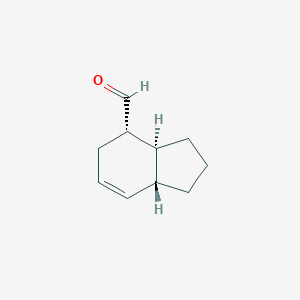 1H-Indene-4-carboxaldehyde, 2,3,3a,4,5,7a-hexahydro-, [3aS-(3aalpha,4alpha,7abeta)]-(9CI)